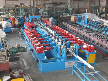 Cr12 C Purlin Roll Forming Machine , Corrugated Iron Sheet Making Machine 550mm Coil Width