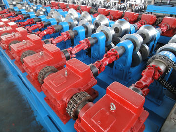Cr12 C Purlin Roll Forming Machine , Corrugated Iron Sheet Making Machine 550mm Coil Width