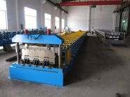 0-15m/Min Floor Deck Roll Forming Machine 0.8-1.5mm  Thickness With Coil Car