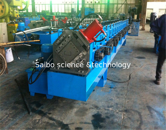 3mm C Purlin Cold Roll Forming Machine For Steel Construction 14 Stations